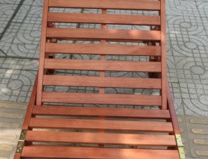 Durable Acacia Wood <b>Folding</b> <b>Chair</b> Waterproof for Patio Garden Beach - Product Image 2