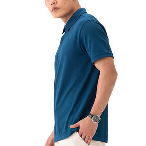 T-shirts polo à manches courtes pour hommes Nouveau design Vêtements en tricot de coton uni 100% coton fabriqué au Pakistan - Product Image 3