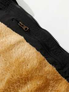 Chaqueta acolchada forrada de piel de oveja clásica chaqueta de invierno Chaqueta - Product Image 3