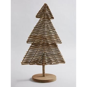 Vente en gros d'ornement d'arbre de Noël en rotin E-co Friendly décorations en rotin de conception la plus récente pour la maison ornements d'arbre de Noël - Product Image 4