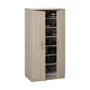 Kit Scarpiera 2 Ante + 6 Ripiani 55x36x108 Rovere Canadese - Product Image 1