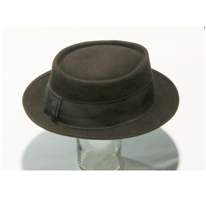 หมวกพายหมูขนแกะสไตล์คลาสสิกพร้อมมงกุฎแบบหนีบและปีกสั้นสำหรับสไตล์แจ๊สวินเทจและเสื้อผ้าแฟชั่นแนวลำลองสุดอินเทรนด์ - Product Image 3