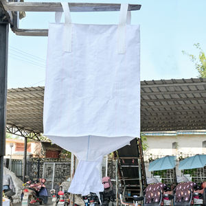 PP grand sac Jumbo emballage de déchets de construction sac de taille personnalisée PP sac en vrac couleur en tissu tissé blanc - Product Image 3