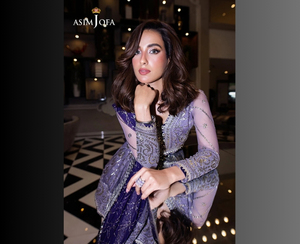 Asim Jofa Luxury Embroidered Ladies <b>Suits</b> Casual Collection Sumaira Stitched 3 Pcs Anarkali Evening Dresses Fancy Dupatta Cotton - Product Image 5