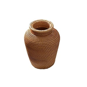 Meilleure vente en métal bambou fait à la main rotin grands Pots de plantes jardinières intérieur extérieur jardin grand planteur Pots panier en rotin - Product Image 3