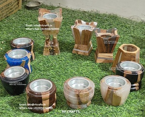 Brûleur Bukhoor artisanal en résine époxy de taille mini et bois idéal pour les cadeaux et l'utilisation quotidienne de l'aromathérapie - Product Image 6