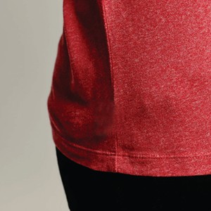 T-shirt deux tons à col épais sans étiquette pour hommes T-shirt en coton à manches raglan T-shirt à col rond et patchwork - Product Image 4