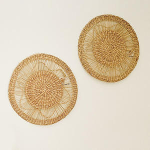 Ornement suspendu en herbe de mer, idées géniales pour la décoration de la pièce, art en raphia et en herbe de mer, décorations murales - Product Image 1