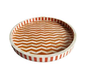 Bandeja de Servicio de Resina con Incrustaciones de Hueso Estilo Vintage para Desayuno, Servir Comida y Vajilla, Decoración Rústica para el Hogar al Mejor Precio - Product Image 6