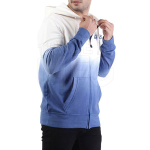 Sudaderas con capucha personalizadas para hombre con diseño OEM de estilo callejero de alta calidad, sudaderas con cremallera para hombre hechas de algodón/poliéster - Product Image 5