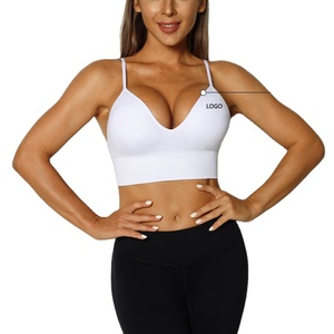 ชุดกีฬาที่ไร้รอยต่อยิมโยคะกีฬาร้อนขายข้ามกลับเสื้อ Bra เซ็กซี่ออกแบบชุดชั้นในกีฬาสําหรับผู้หญิง - Product Image 1