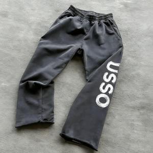 Customized LOGO Mens Acid Wash Sweatpants Vintage Baggy Athletic Workout Joggers Heavyweight <b>Fleece</b> Sweat <b>Pants</b> with Pockets - Product Image 4