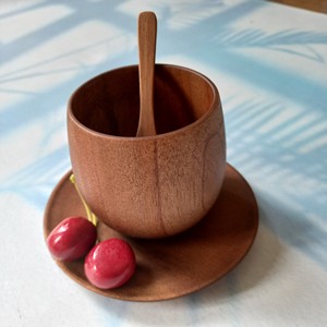 Tasses à thé en bois Tasse à thé en bois massif naturel de qualité supérieure Tasse à vin Koi pour boire du thé Café Vin Bière Boissons chaudes - Product Image 1