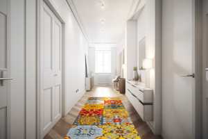 Tappeto Runner di Design Italiano 55x180cm Lavabile Jacquard Antiscivolo Morbido Poliestere Cotone Design Orientale per Uso Domestico Excelsa - Product Image 6