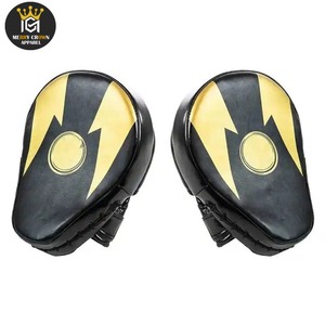 Manoplas de enfoque personalizadas Empuñaduras de mano de cuero de alta calidad Correa de muñeca ajustable Equipo de boxeo profesional - Product Image 2