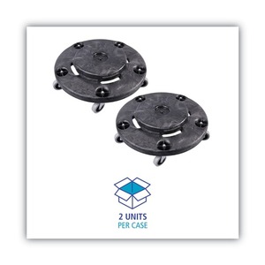 บอร์ดวอล์ค 18.25 นิ้ว รถเข็นภาชนะขยะแบบมีล้อ รับน้ำหนักได้ 300 ปอนด์ พลาสติกสีเทาแบบมีความจุ - Product Image 3