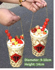 Portavasos de bambú natural para llevar, portador de bebidas ecológico al por mayor - Product Image 2