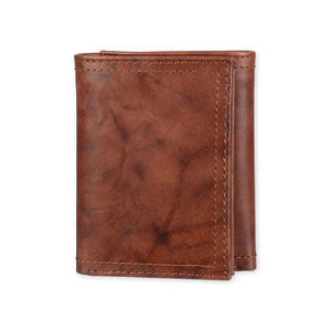 Portefeuille en cuir véritable de qualité supérieure pour hommes - Longueur courte, fermeture ouverte, accessoire durable pour tous les jours avec un style moderne - Product Image 1