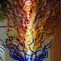 Lustre personnalisé de luxe pour les pays du Golfe Hauteur réglable Long pour les hôtels EAU Arabie Saoudite Qatar Oman Koweït Bahreïn Installation