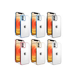 Coque de protection pour appareil photo PC compatible avec iPhone 12, Netzy, coque en silicone encadrée colorée avec fonction anti-traces de doigts, 12Promax - Product Image 2