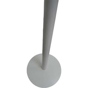 Tavolino da bar rotondo bianco per interni ed esterni, diametro 23,5 pollici, altezza 41 pollici, resistente - Product Image 2