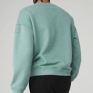 Sudadera de cuello redondo para hombre y mujer, camisa de cuello redondo con estampado de olyester, 80% - Product Image 3