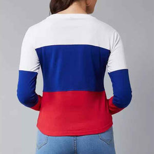 T-shirts de haute qualité à impression de logo personnalisé Vêtements de sport en coton polyester T-shirt pour femme - Product Image 3