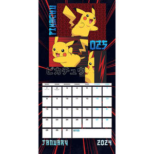 Calendrier promotionnel Pokémon 2024 avec mini-affiche - Product Image 3