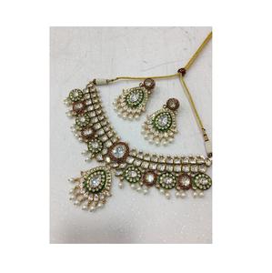 ชุดเครื่องประดับโมเสไนท์ Kundan สำหรับเจ้าสาวดูงดงามสำหรับงานเลี้ยงฉลอง - Product Image 1