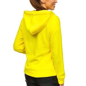 <b>Hoodie</b> Women New Design wholesale gym fitness <b>Hoodie</b> <b>Long</b> Sleeve cotton polyester women <b>cardigan</b> with OEM service - Product Image 2