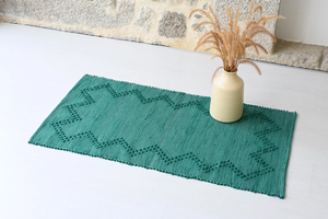 <b>Small</b> Area Green High Quality Cotton Rug <b>Small</b> Rugs for Bedroom Washable Rug Bathroom Rug Carpet Wholesaler Price - Product Image 2
