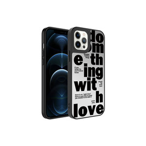 Coque de téléphone en silicone de qualité supérieure avec design miroir pour iPhone 12 Pro Max, protection de l'appareil photo brillante, coque arrière - Product Image 1