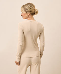 Conjunto de Pijamas de Algodón Orgánico Certificado GOTS para Mujer, Suave, Transpirable, Ecológico, Servicios ODM OEM, MOQ Bajo, Hecho en Vietnam - Product Image 3