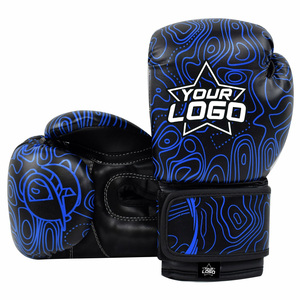 Guante de boxeo para hombre hecho a medida de alta calidad, cuero PU, logotipo de diseño personalizado, superventas, guantes de entrenamiento, guantes de boxeo al por mayor - Product Image 3