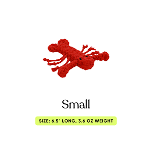 Giocattolo da Masticare per Cani a Forma di Aragosta Rossa, Corda in Cotone Riciclato Resistente, Fatto a Mano, Taglia Media, per Uso Interno, Stile Carino - Product Image 3