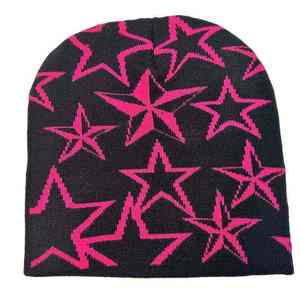 Gorro de invierno con logotipo personalizado Unisex 2024, gorro de punto acrílico 100% de alta calidad a elección del diseñador con patrón de impresión - Product Image 6