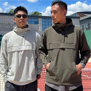 Custom Logo Men's Windbreaker Hoodie <b>Jacket</b> Coat New Design Outdoor Wear for Hiking & Mountain <b>Cycling</b> Camouflage Pattern Zipper - Product Image 1