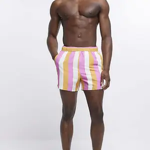 רגיל לשחות מכנסיים קצרים מהיר יבש חיצוני Slim חוף מכנסיים Boardshorts בגדי ים Mens ליצוא בתפזורת 100% פוליאסטר חומר
