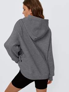 Sudadera con capucha de gran tamaño para mujer personalizada de alta demanda Ropa informal El mejor material usado Sudaderas con capucha de gran tamaño transpirables para mujer - Product Image 4
