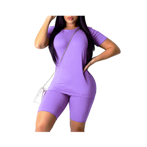 Custom Women Two Piece <b>Short</b> Set High Quality <b>Short</b> Sleeve Soft Fabric Made <b>Ladies</b> <b>for</b> <b>Casual</b> Wear - Product Image 4