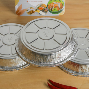 กระทะอลูมิเนียมฟอยล์ทรงกลมขนาด8นิ้วแบบใช้แล้วทิ้งกระทะพิซซ่า - Product Image 4