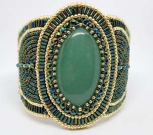 Bracelet manchette en perles faites à la main-Manchette pour femmes et filles - Product Image 2