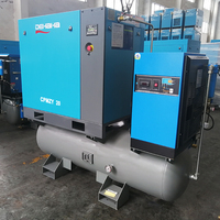 Compresseur d'air rotatif à vis haute pression 20 Hp 16 Bar Pompe à air PLC Moteurs de motos stationnaires Fabricant d'huile moteur par avion