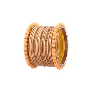 เครื่องประดับสำหรับงานแต่งงานแบบคลาสสิกแบบดั้งเดิมของอินเดียกำไลโลหะเคลือบพลอยเทียมคริสตัลสำหรับเจ้าสาวผู้ผลิตในอินเดียขายส่งเครื่องประดับ - Product Image 5