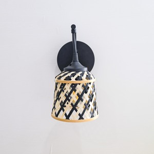 โคมไฟผ้าปะติดผนังสไตล์ Bicolore โคมไฟไม้ไผ่ติดผนังตกแต่งทันสมัยติดผนังในร่มสำหรับบ้านโรงแรม - Product Image 3