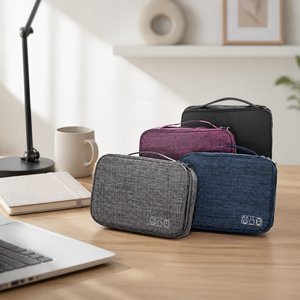 Sac numérique multi-couches, organiseur électronique, étui de rangement portable pour les voyages et l'usage quotidien - Product Image 2