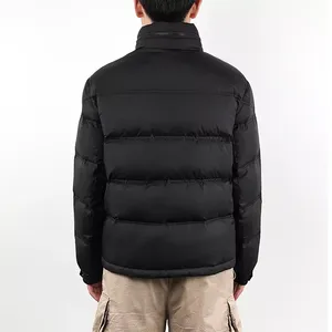 Men's Premium Quality Solid <b>Zip</b> <b>up</b> Oversize Puffer <b>Jacket</b> Winter Warm Custom Quilted Waterproof High Quality - Product Image 6