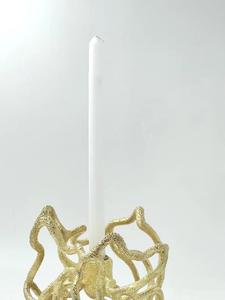 Bougeoir en métal antique Décor rustique Accent pour la maison Bougeoir conique unique pour les occasions de Noël - Product Image 5