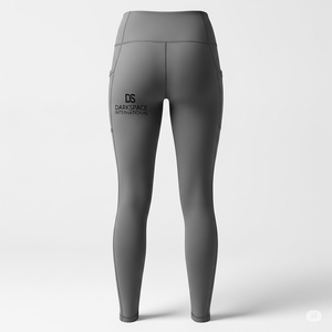 Leggings de gimnasio de LICRA/nailon de alta compresión para mujer, ropa deportiva impresa con logotipo personalizado en colores lisos - Product Image 2