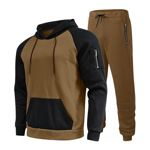 Veste polaire zippée intégrale pour homme, personnalisée, épaisse, pour l'hiver, sweat-shirt décontracté, sweat à capuche, survêtement, uni - Product Image 1